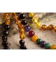Amber teething necklace for baby - Gemstones - Rainbow